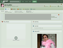 Tablet Screenshot of deviousrex.deviantart.com