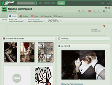 Tablet Screenshot of nenene-sumiregawa.deviantart.com