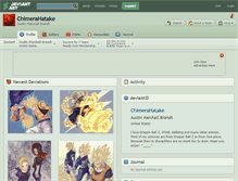 Tablet Screenshot of chimerahatake.deviantart.com