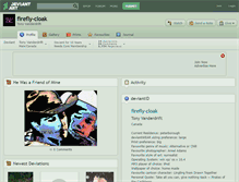 Tablet Screenshot of firefly-cloak.deviantart.com