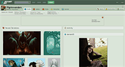 Desktop Screenshot of pilgrimwanders.deviantart.com