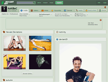Tablet Screenshot of kekibec.deviantart.com