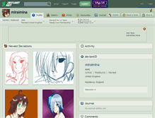 Tablet Screenshot of miraimina.deviantart.com