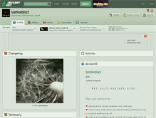 Tablet Screenshot of lostinstinct.deviantart.com