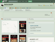 Tablet Screenshot of equine-tutorials.deviantart.com