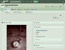 Tablet Screenshot of melancholiakristine.deviantart.com