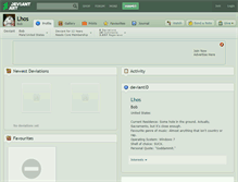 Tablet Screenshot of lhos.deviantart.com