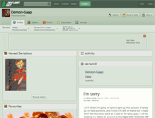 Tablet Screenshot of demon-gaap.deviantart.com