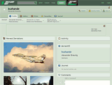 Tablet Screenshot of bushande.deviantart.com