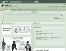 Tablet Screenshot of bubb-lee.deviantart.com