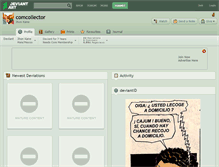 Tablet Screenshot of comcollector.deviantart.com