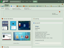 Tablet Screenshot of dreg-z.deviantart.com