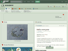 Tablet Screenshot of amandarini.deviantart.com
