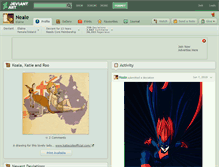 Tablet Screenshot of neale.deviantart.com