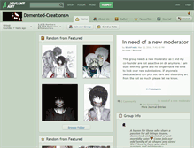 Tablet Screenshot of demented-creations.deviantart.com