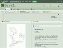 Tablet Screenshot of horse-luverbb.deviantart.com