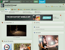 Tablet Screenshot of andydarkstranger.deviantart.com