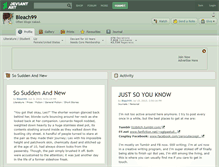 Tablet Screenshot of bleach99.deviantart.com
