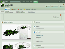 Tablet Screenshot of luissalas123.deviantart.com