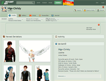 Tablet Screenshot of hige-christy.deviantart.com