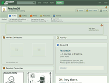 Tablet Screenshot of peaches08.deviantart.com