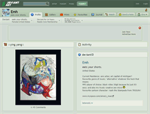 Tablet Screenshot of emh.deviantart.com