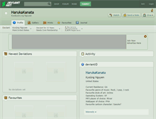 Tablet Screenshot of harukakanata.deviantart.com