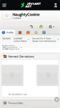 Mobile Screenshot of naughtycookie.deviantart.com