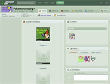 Tablet Screenshot of pokemoncrossing.deviantart.com