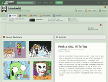 Tablet Screenshot of jokeriswild.deviantart.com