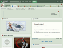 Tablet Screenshot of eruanna.deviantart.com