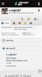 Mobile Screenshot of n-eight87.deviantart.com