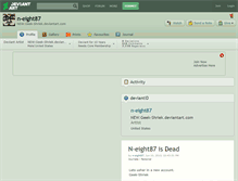 Tablet Screenshot of n-eight87.deviantart.com