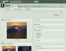 Tablet Screenshot of luisneto.deviantart.com