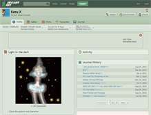 Tablet Screenshot of kera-x.deviantart.com
