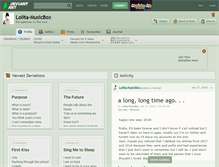 Tablet Screenshot of lolita-musicbox.deviantart.com