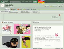 Tablet Screenshot of hiddenlights.deviantart.com