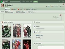 Tablet Screenshot of deviant-ant.deviantart.com