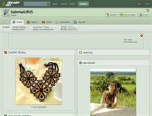 Tablet Screenshot of galeriaaurus.deviantart.com