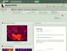 Tablet Screenshot of kailynpunkpanda.deviantart.com