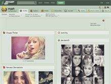 Tablet Screenshot of myph.deviantart.com