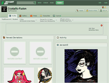 Tablet Screenshot of crystallic-fusion.deviantart.com