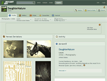 Tablet Screenshot of daughternature.deviantart.com