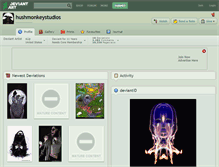 Tablet Screenshot of hushmonkeystudios.deviantart.com