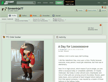 Tablet Screenshot of eeveeninja77.deviantart.com