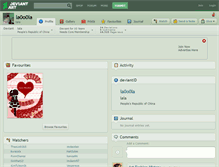 Tablet Screenshot of la0o0la.deviantart.com