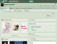 Tablet Screenshot of demon-amy-rose.deviantart.com