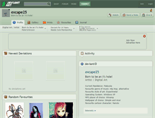 Tablet Screenshot of excape25.deviantart.com