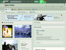Tablet Screenshot of alice-x-cullen.deviantart.com