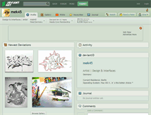 Tablet Screenshot of mek45.deviantart.com